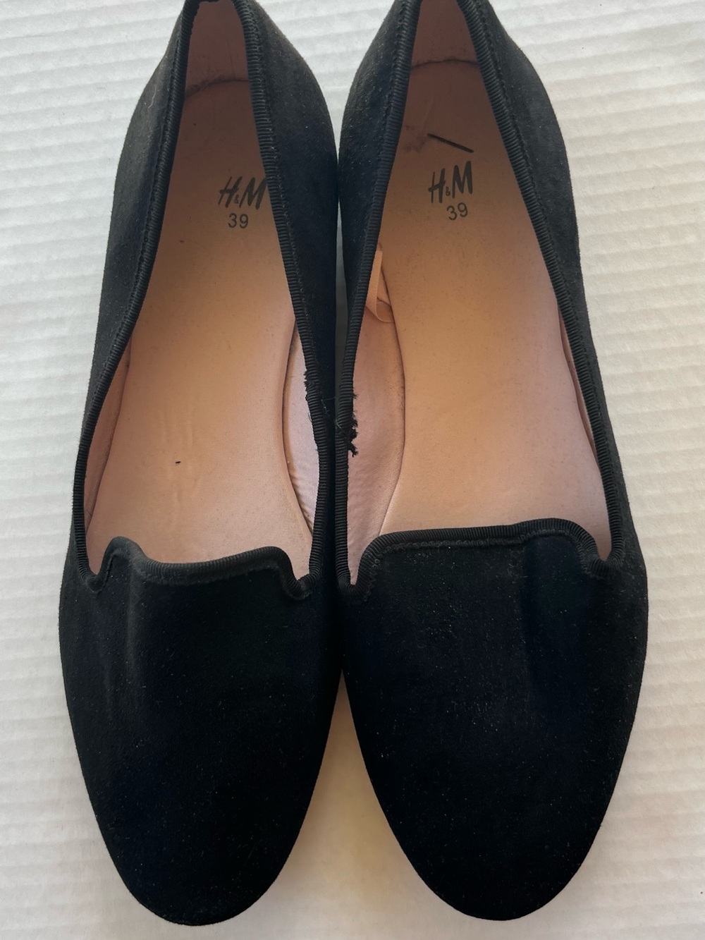 H&M Black Women's Suede-Look Loafers